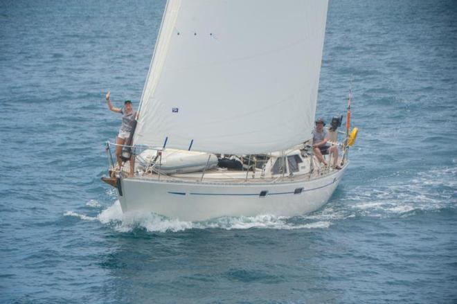 Gaia, Andrew and Sabrina Eddy's Oyster 485 arrives in Bermuda - Antigua Bermuda Race ©  Ted Martin / Antigua Bermuda Race